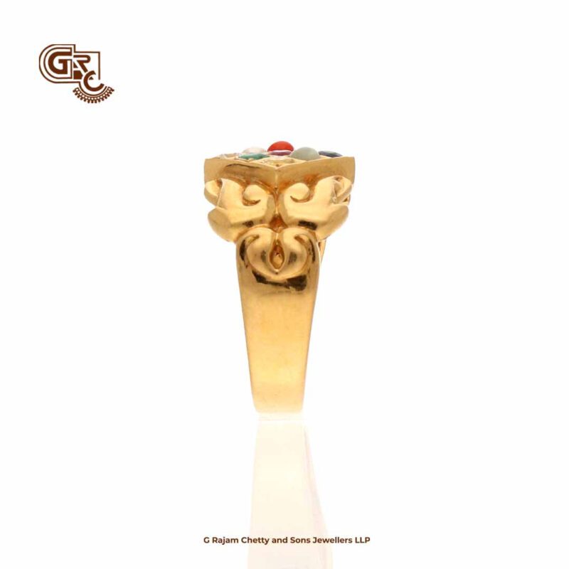 Navarathana Stone Floral Ring