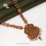 Antique Lakshmi Floral Gold Beads Traditional Haram