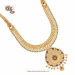 Floral Thilagam Pendant Traditional Haram