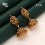 Antique Lakshmi Jimikki Silver Earring