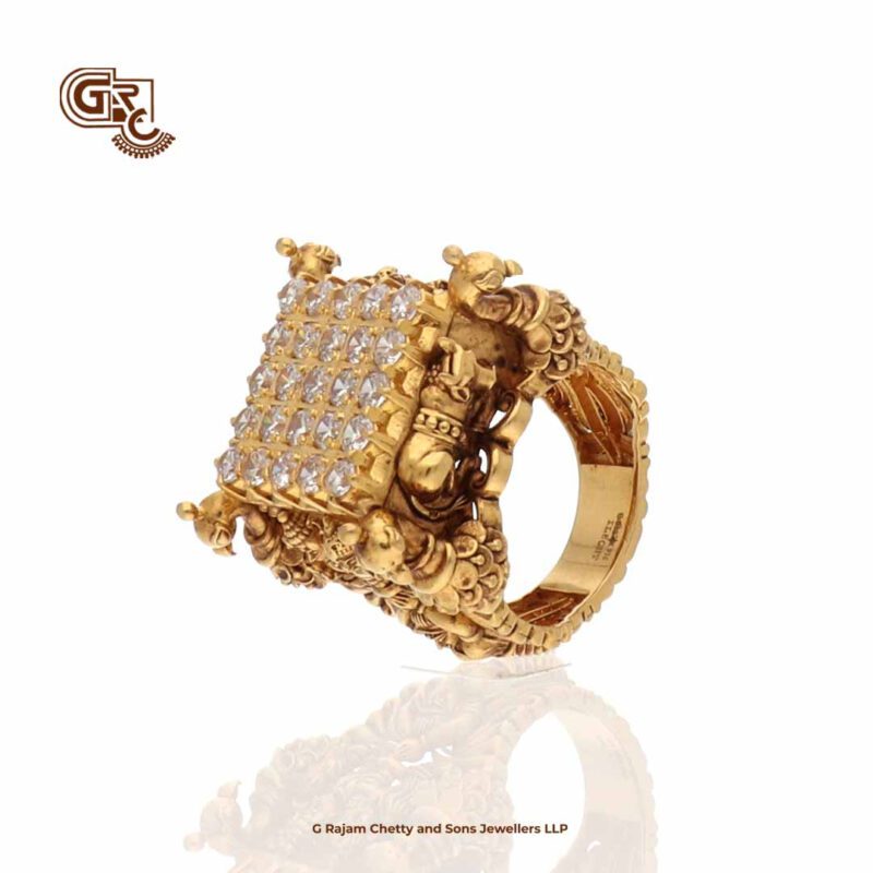 Aesthetics Stones Antique Siva Parvathi Divine Ring