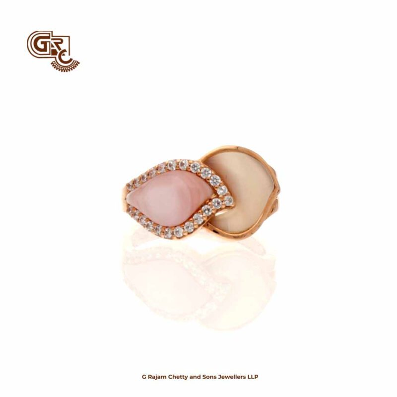 Fancy StoneHeart Rose gold Ladies Ring