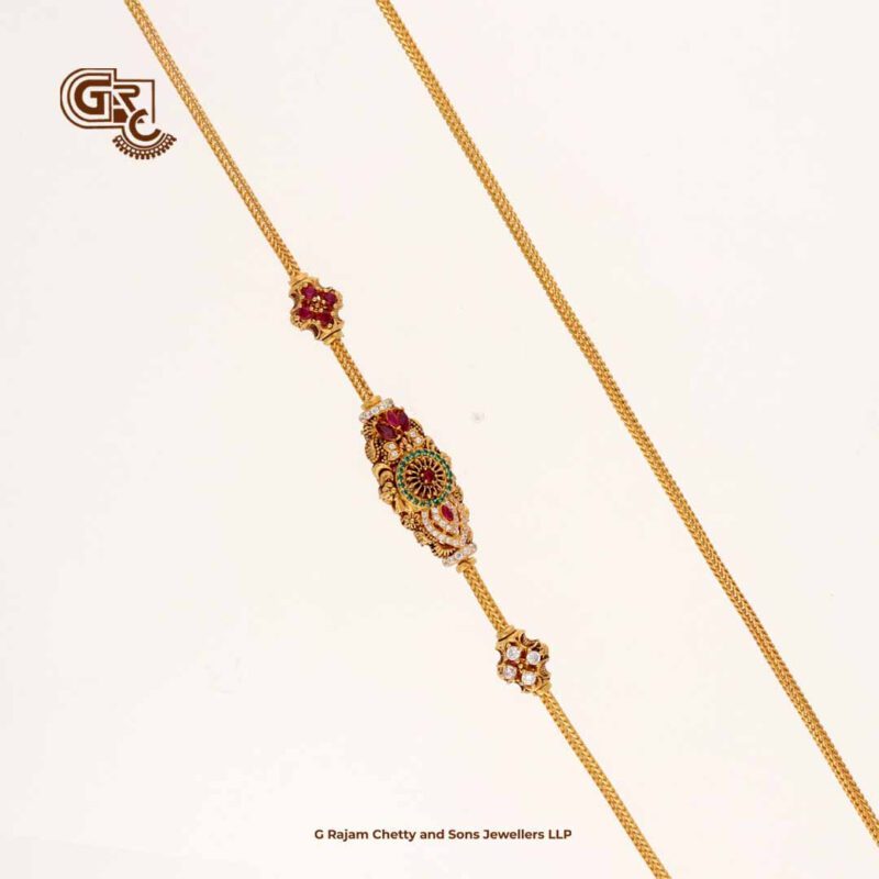 Uniques Glittering Stone Magappu Thali Chain