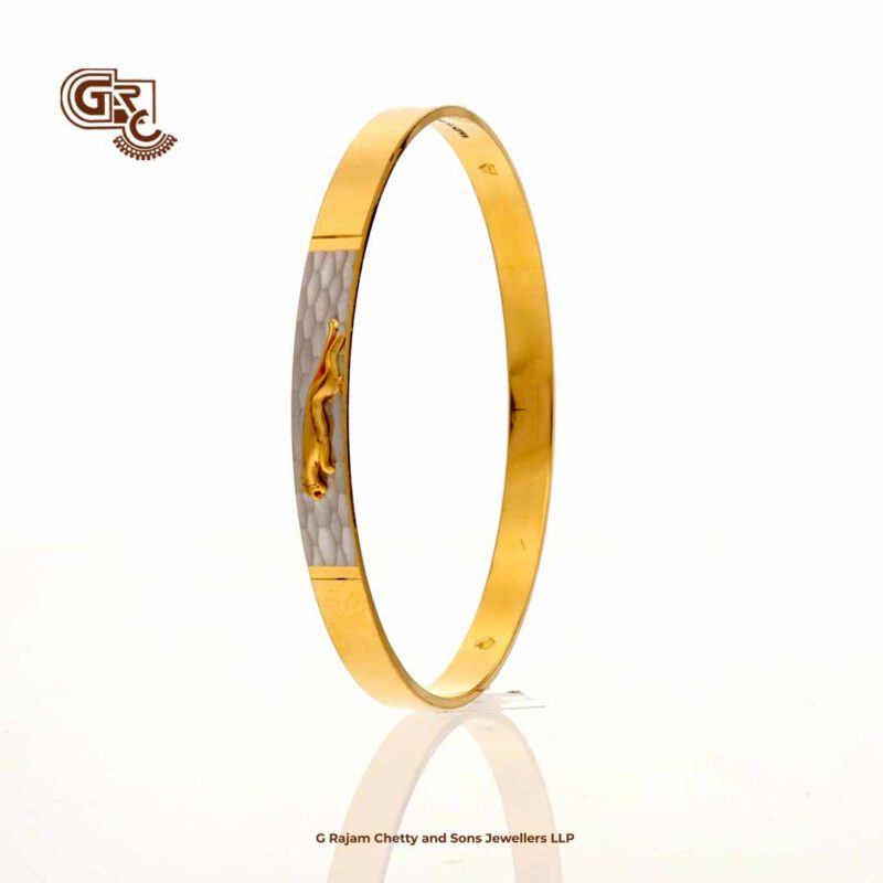 Elegant Bangle Round Jaguar Rodiyam Polish Gents Bracelet