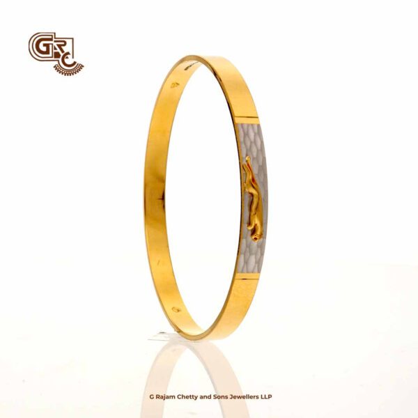 Elegant Bangle Round Jaguar Rodiyam Polish Gents Bracelet