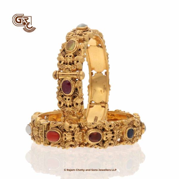 Navarathna Stones Luxury Traditional Bangle