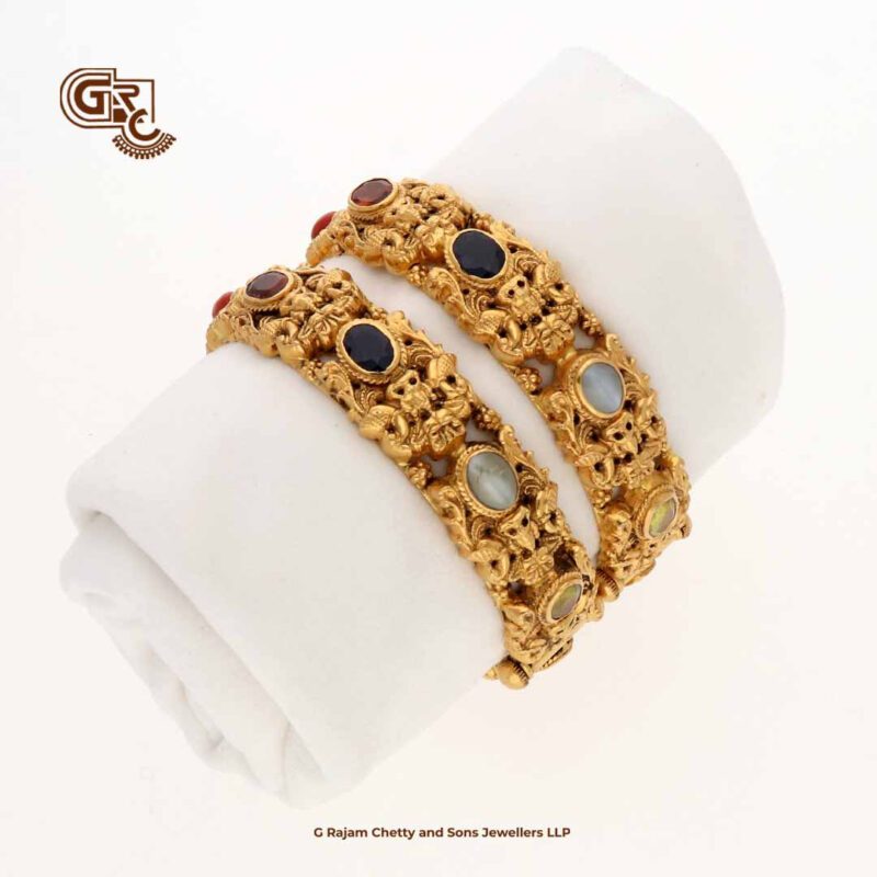 Navarathna Stones Luxury Traditional Bangle