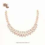 Glitter Stone Fancy 18K Necklace With Earring