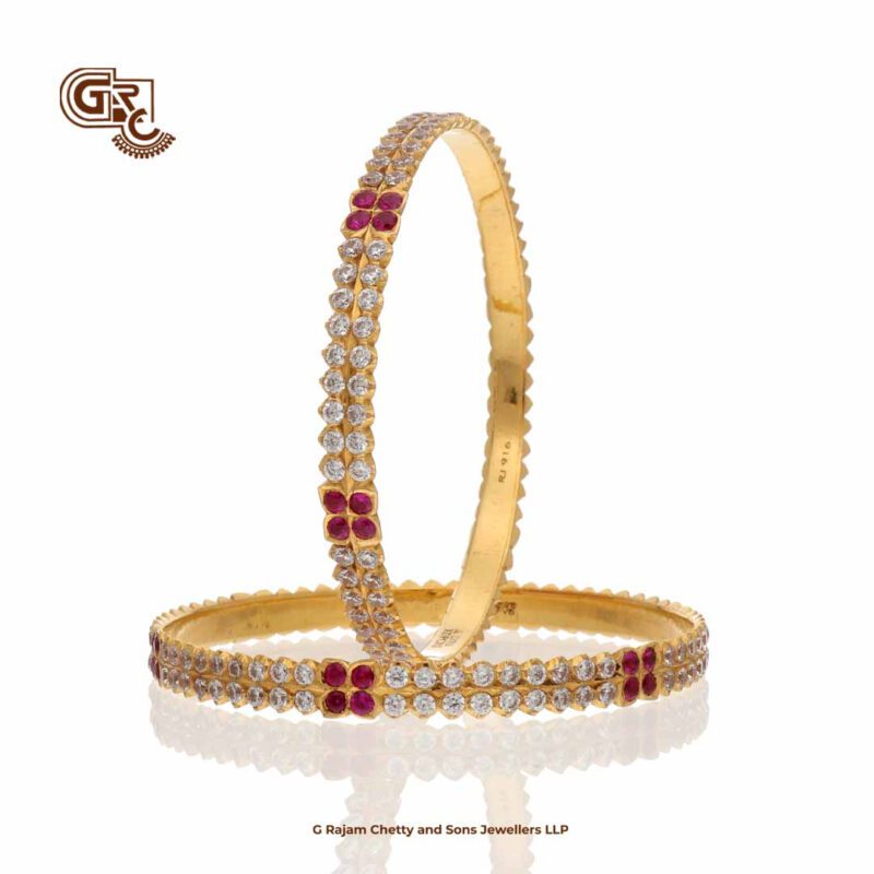 Glittering Stone Traditional Bangle