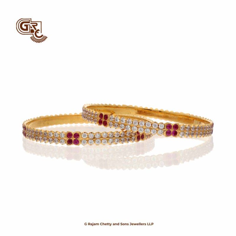 Glittering Stone Traditional Bangle