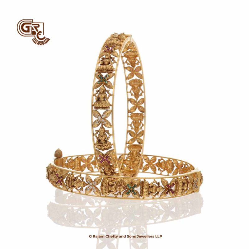 Antique Lakshmi Floral Traditional Bangle