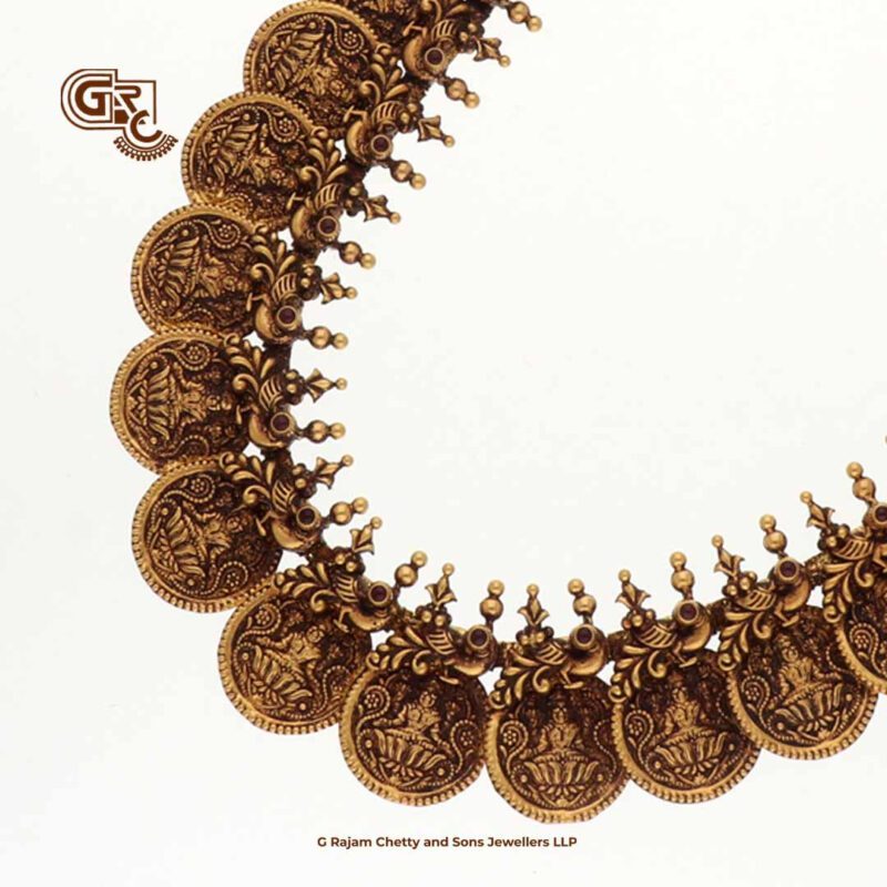 Antique Lakshmi Kasu Mala Traditional Haram