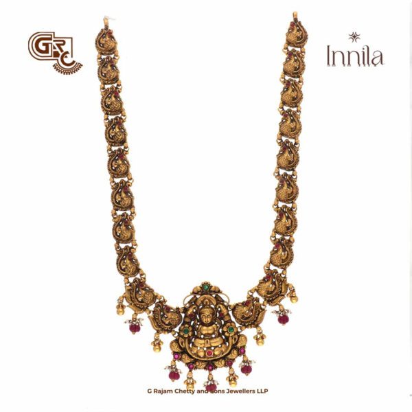 Antique Lakshmi Beads Gold Plated Haram Antique Lakshmi Beads Gold Plated Haram