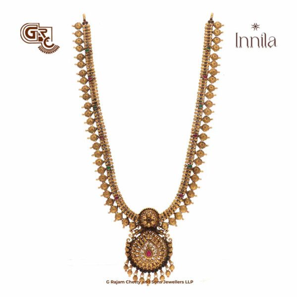 Antique Floral Beads Gold Plated Haram Antique Floral Beads Gold Plated Haram