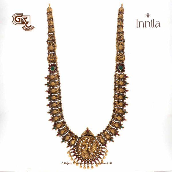Antique Manga Floral Gold Plated Haram Antique Manga Floral Gold Plated Haram