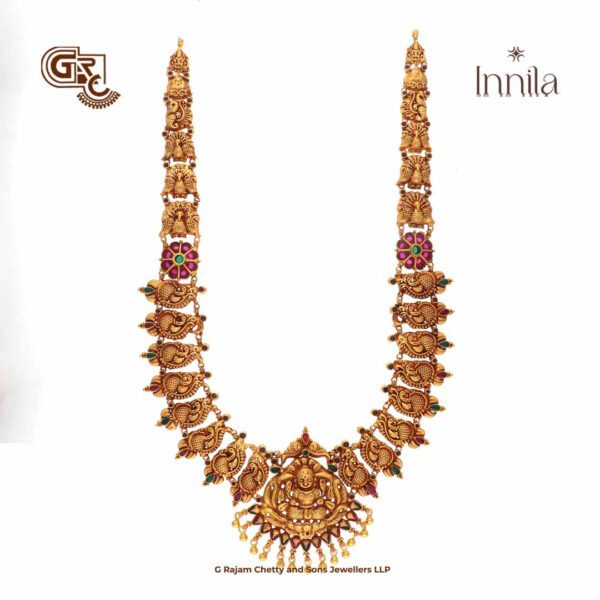 Antique Floral Gold Plated Haram Antique Floral Gold Plated Haram