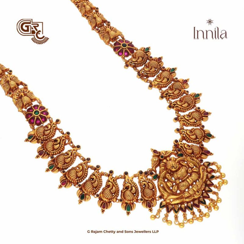 Antique Floral Gold Plated Haram