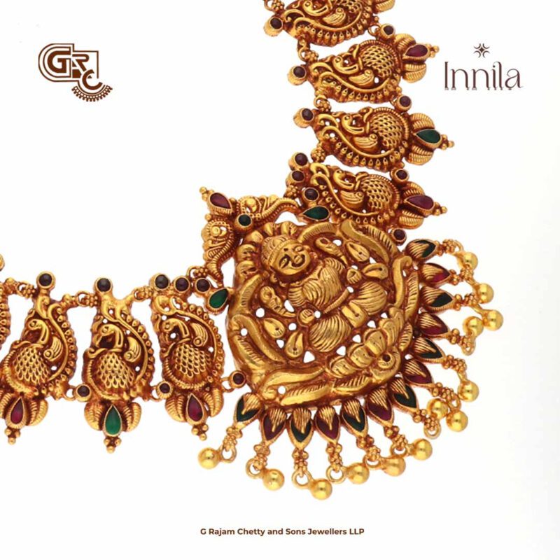 Antique Floral Gold Plated Haram