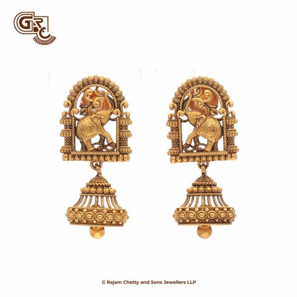 Elephant Floral Drops Earring Elephant Floral Drops Earring
