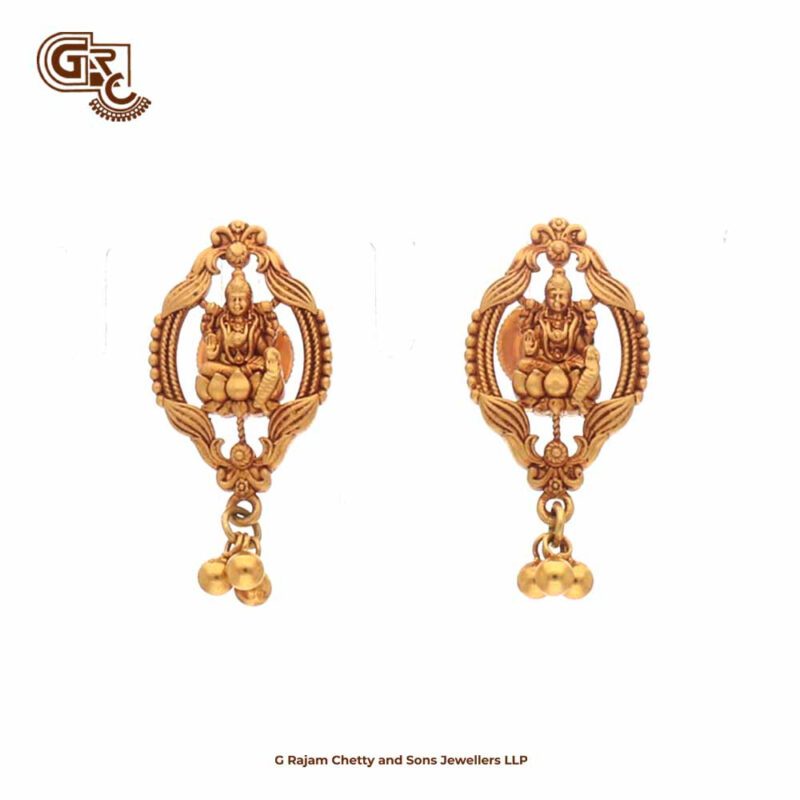 Antique Lakshmi Paper Casting Earring