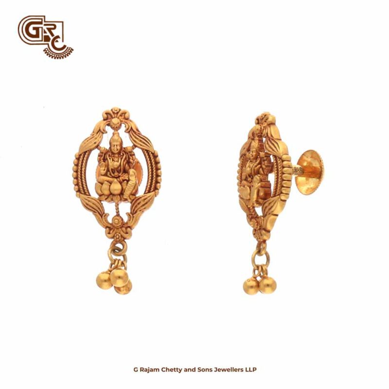 Antique Lakshmi Paper Casting Earring