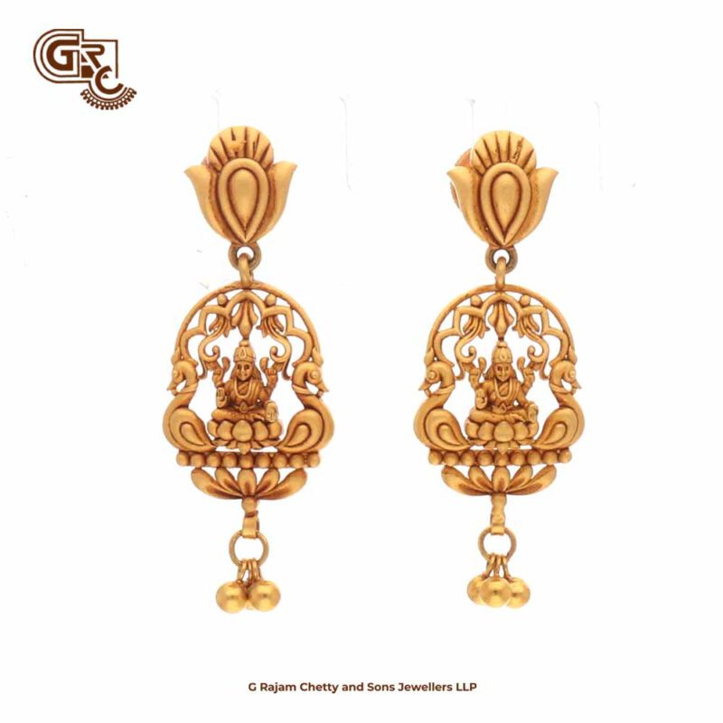 Lakshmi Floral Paper Casting Earring