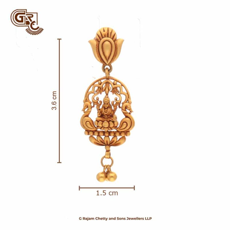 Lakshmi Floral Paper Casting Earring