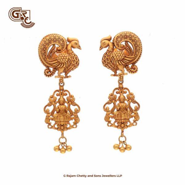 Peacock Floral Paper Casting Earring Peacock Floral Paper Casting Earring