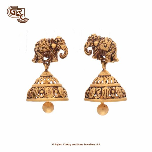 Antique Elephant Jimikki Earring Antique Elephant Jimikki Earring
