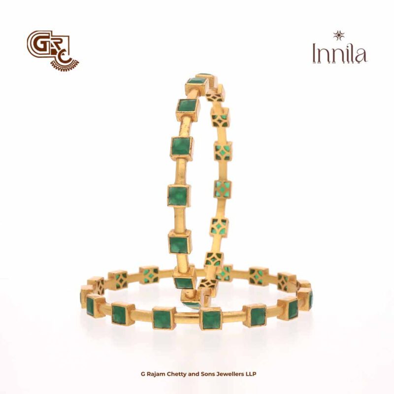 Green Stone Innila Bangle