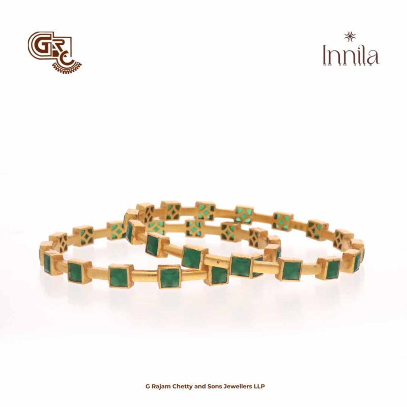 Green Stone Innila Bangle
