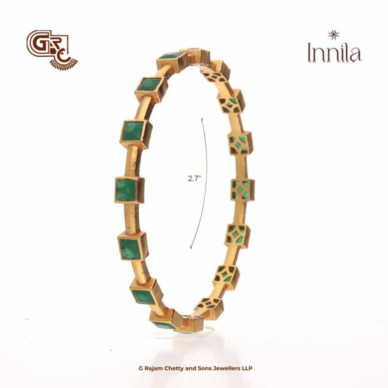 Green Stone Innila Bangle