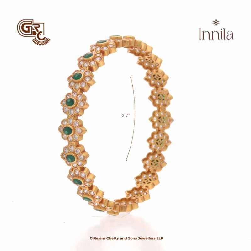 Glitter Stone Green Innila Bangle