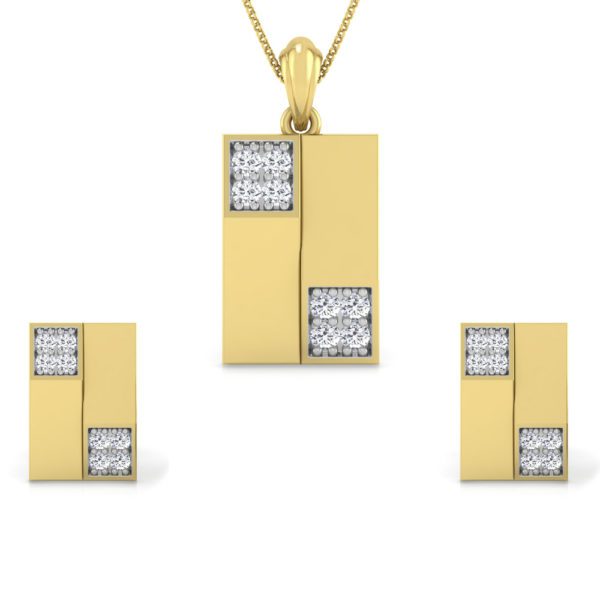 Pendant Earrings Collection – 18 KT- RMDG ADPER- 0190