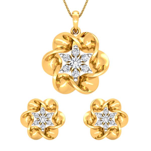 Pendant Earrings Collection – 18 KT- RMDG ADPER- 0084