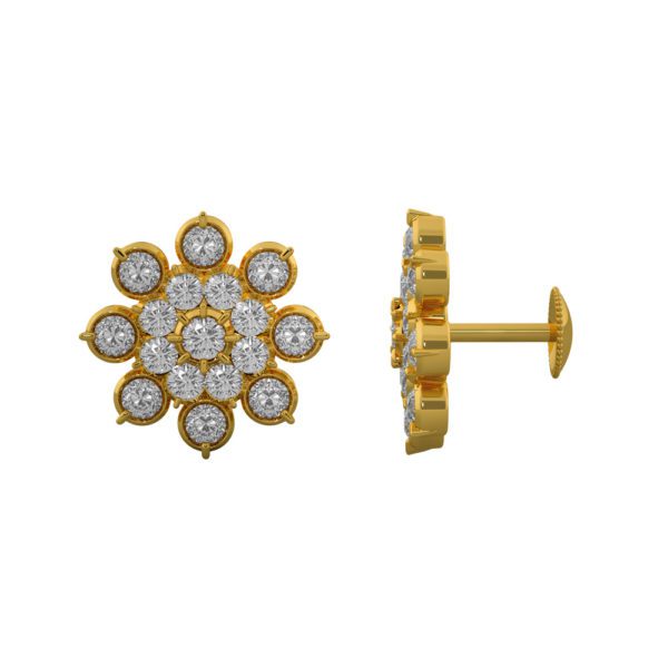 Closed Setting Ear Studs – SNTP – 9676 Closed Setting Ear Studs – SNTP – 9676