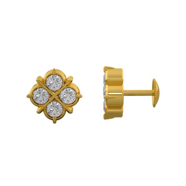 Closed Setting Ear Studs – SNTP – 9681 Closed Setting Ear Studs – SNTP – 9681