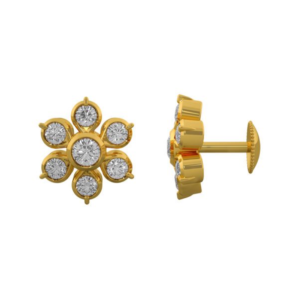 Closed Setting Ear Studs – SNTP – A9685 Closed Setting Ear Studs – SNTP – A9685