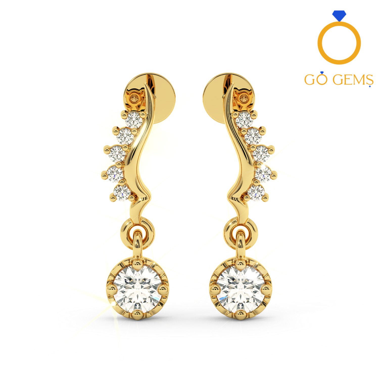 Solitaire Earrings Collection-RMDG-ST014