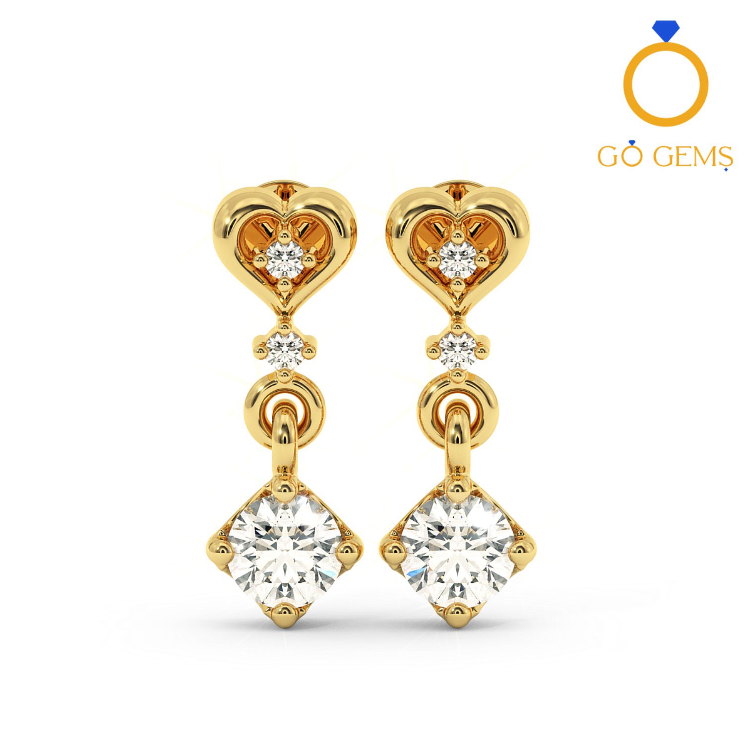 Solitaire Earrings Collection-RMDG-ST016