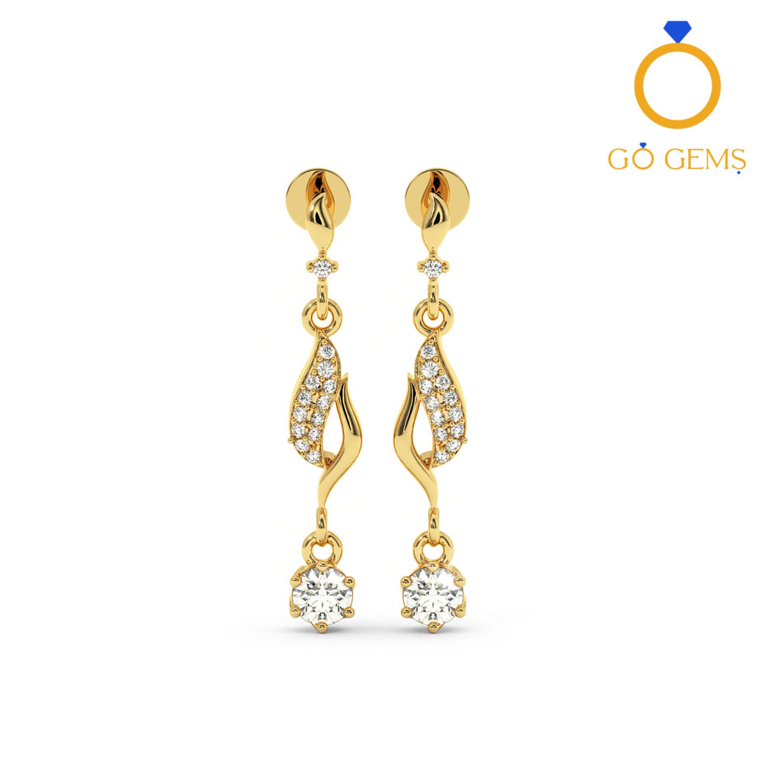 Solitaire Earrings Collection-RMDG-ST024