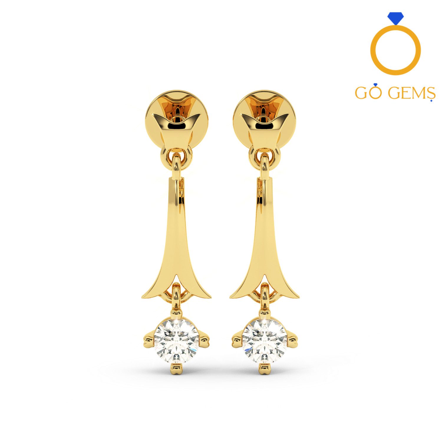 Solitaire Earrings Collection-RMDG-ST04