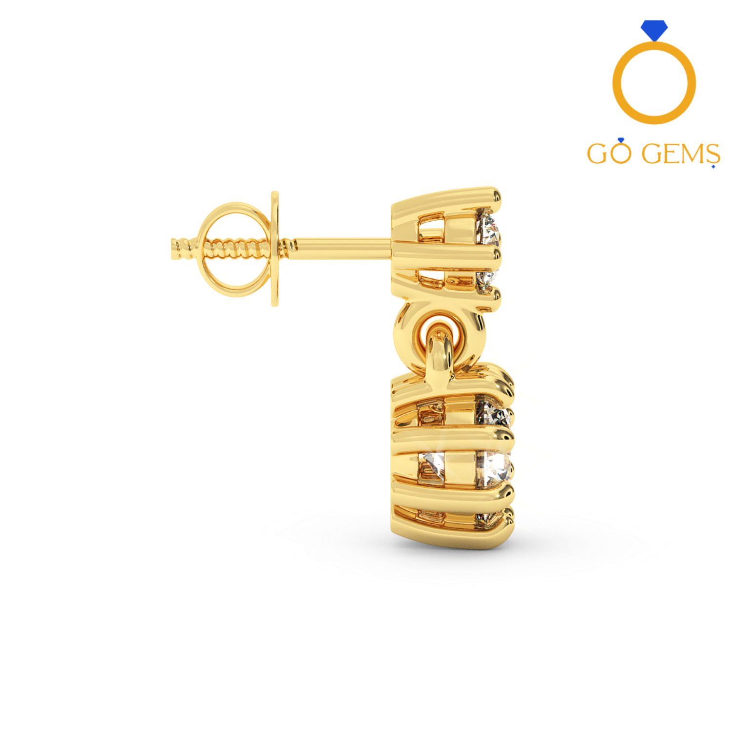 Solitaire Earrings Collection-RMDG-ST012