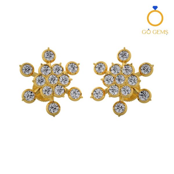 Closed Setting Ear Studs – ADCSER – 0006 Closed Setting Ear Studs – ADCSER – 0006