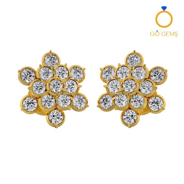 Closed Setting Ear Studs – ADCSER – 0013 Closed Setting Ear Studs – ADCSER – 0013