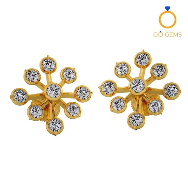 Closed Setting Ear Studs – ADCSER – 0013 Closed Setting Ear Studs – ADCSER – 0013