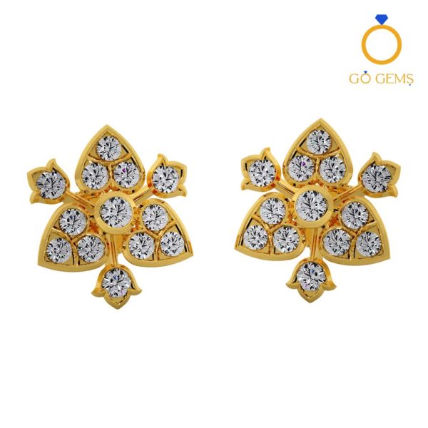 Closed Setting Ear Studs – ADCSER – 0018 Closed Setting Ear Studs – ADCSER – 0018