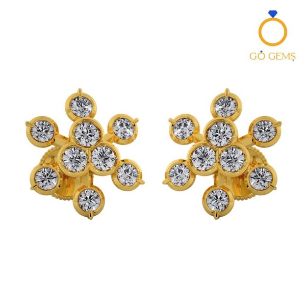 Closed Setting Ear Studs – ADCSER – 0024 Closed Setting Ear Studs – ADCSER – 0024