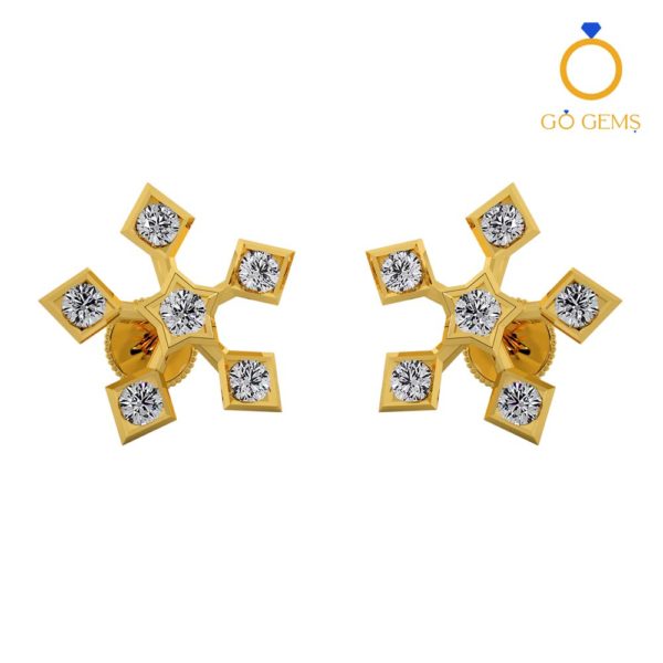 Closed Setting Ear Studs – ADCSER – 0023 Closed Setting Ear Studs – ADCSER – 0023