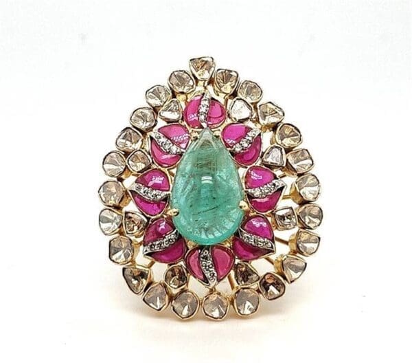 POLKI KUNDAN RING 14